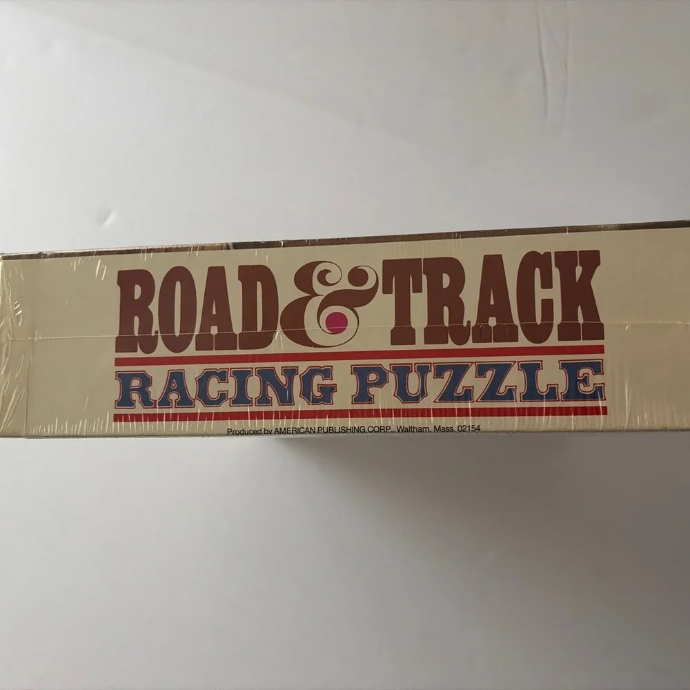New Unopened Vintage 1971 Road & Track Racing Puzzle, Sprint, Dirt, Oval Track‎